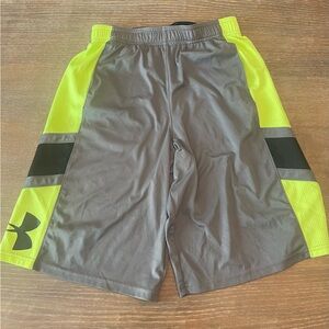 youth xl neon and gray shorts